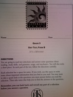 (image for) Literacy Place 5-2 It's a Mystery Unit Test Forms B (P)