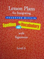 (image for) Spelling & Vocabulary/Spotlight on Literacy/Signature 6 (P)