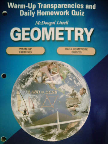 (image for) ML Geometry Warm-Up Transparencies and Daily Homework Quiz (P)
