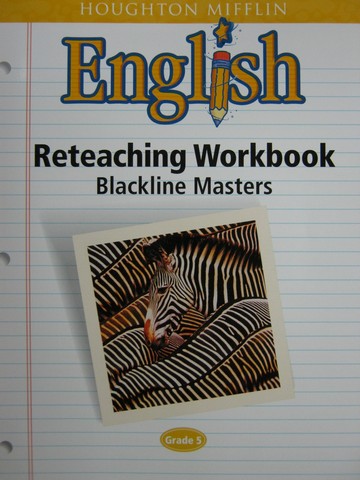 (image for) HM English 5 Reteaching Workbook Blackline Masters (P)