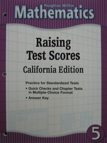 (image for) HM Mathematics 5 Raising Test Scores California Edition (CA)(P)
