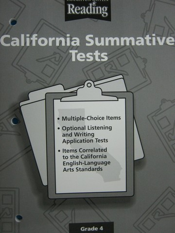 (image for) Reading 4 California Summative Tests BLM (CA)(P)