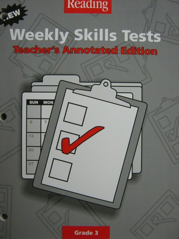 (image for) Reading 3 Weekly Skills Tests TAE (TE)(P) by Cooper, Pikulski,