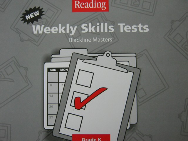(image for) Reading K Weekly Skills Tests BLM (P) by Cooper, Pikulski,