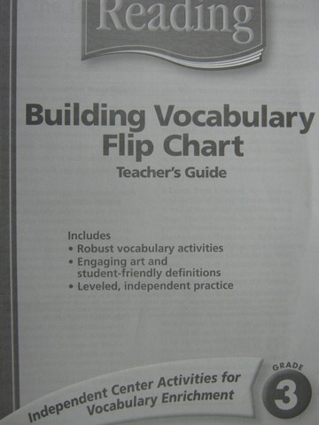 (image for) Reading 3 Building Vocabulary Flip Chart Teacher's Guide (TE)(P)