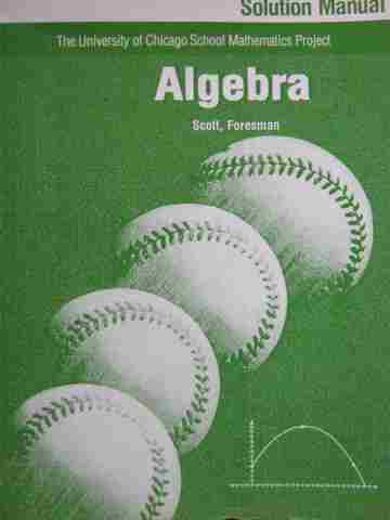 (image for) UCSMP Algebra Solution Manual (P)