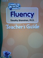 (image for) Elements of Reading A Fluency TG (TE)(P) by Shanahan