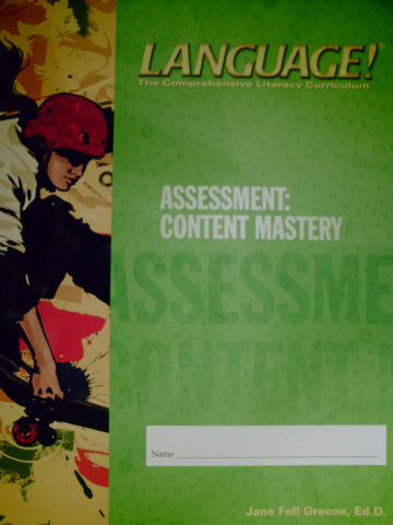 (image for) Language! 3rd Edition C Content Mastery (P) by Greene - Click Image to Close