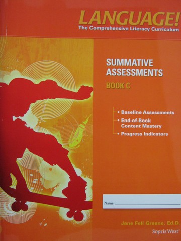 (image for) Language! 4th Edition C Summative Assessments (P) by Greene - Click Image to Close