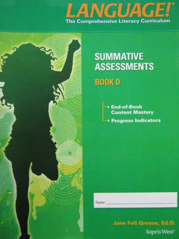 (image for) Language! 4th Edition D Summative Assessments (P) by Greene - Click Image to Close