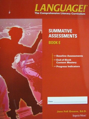 (image for) Language! 4th Edition E Summative Assessments (P) by Greene - Click Image to Close