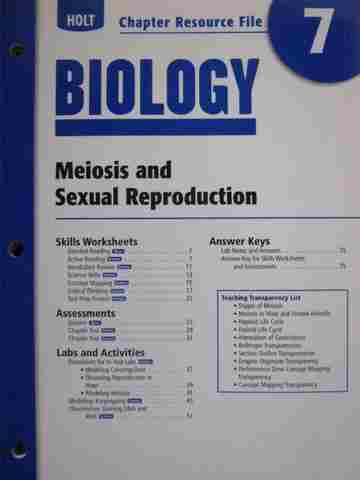(image for) Holt Biology Chapter Resource File 7 (P)