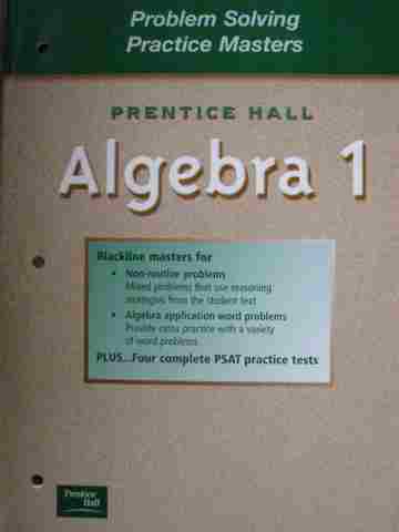 (image for) Algebra 1 Problem Solving Practice Masters (P)