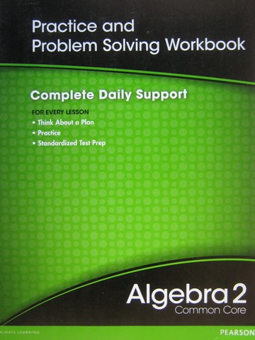 (image for) Algebra 2 Common Core Practice & Problem Solving Workbook (P)