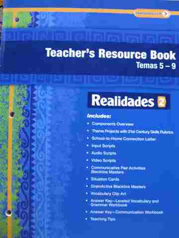 (image for) Realidades 2 Digital Edition Teacher's Resource Book Temas 5-9 (TE)(P)