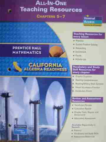 (image for) California Algebra Readiness All-in-One TR Chapters 5-7 (TE)(P)
