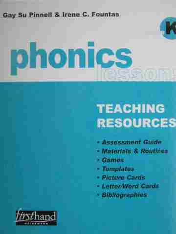 (image for) Firsthand Phonics Lessons K Teaching Resources (TE)(Binder) by Pinnell & Fountas