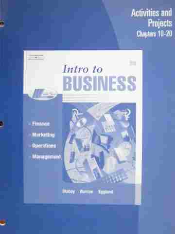 (image for) Intro to Business 6th Edition Activities & Projects 10-20 (P)