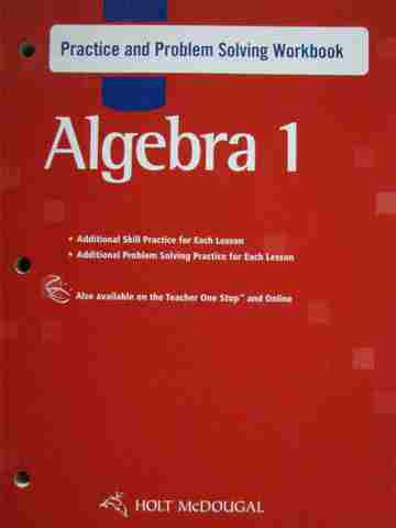 (image for) Algebra 1 Practice & Problem Solving Workbook (P)