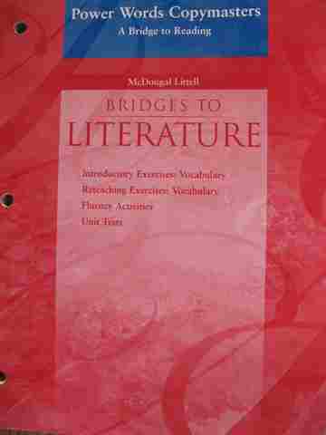 (image for) Bridges to Literature Level 2 Power Words Copymasters (P)
