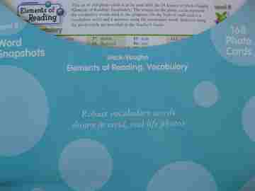 (image for) Elements of Reading B Vocabulary Word Snapshots (168-Card Set) by Beck & McKeown