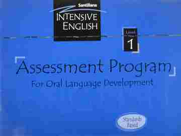 (image for) Intensive English 1 Assessment Program for Oral Language (P)