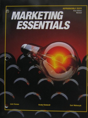(image for) Marketing Essentials Reproducible Tests 1st Edition Revised (P)