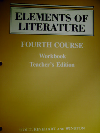 (image for) Elements of Literature 4th Course Workbook TE (TE)(P)
