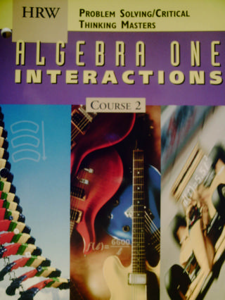 (image for) Algebra One Interactions Course 2 Problem Solving/Critical (P)