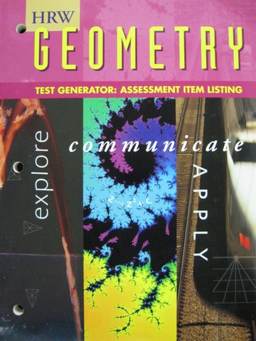 (image for) HRW Geometry Explore Communicate Apply Test Generator (P)
