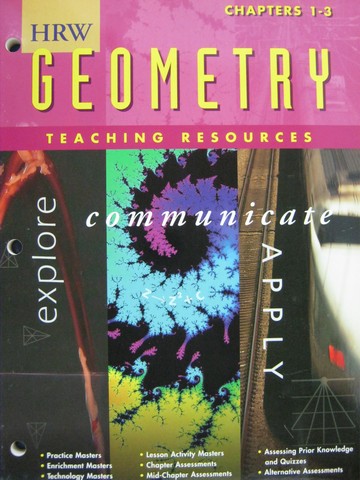 (image for) HRW Geometry Explore Communicate TR Chapters 1-3 (TE)(P)