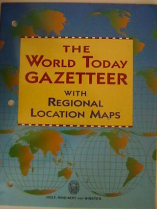 (image for) World Today Gazetteer with Regional Location Maps (P)