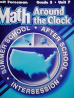(image for) Math Around the Clock 5-7 Algebra Integers & Graphing (P)