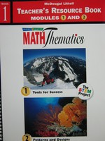 (image for) Middle Grades Math Thematics 1 TRB Modules 1 & 2 (TE)(Spiral)