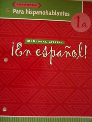 (image for) En espanol! 1a Cuaderno Para hispanohablantes (P)