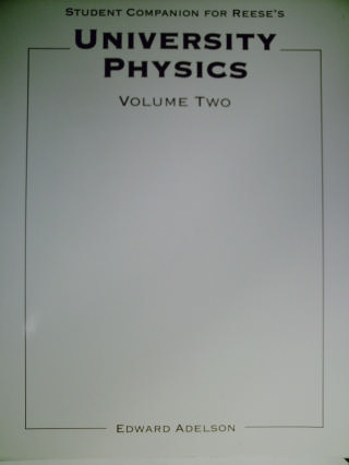 (image for) University Physics Volume 2 Student Companion (P) by Adelson