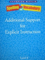 (image for) Spelling & Vocabulary 4 Additional Support for Explicit (P)