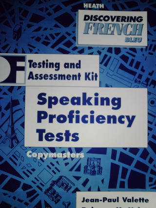 (image for) Discovering French Bleu Speaking Proficiency Tests (P) by Valett