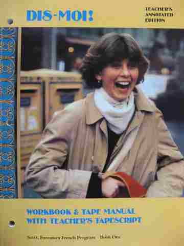 (image for) Dis-moi! 1 Workbook & Tape Manual TAE (TE)(P) by Valdman, LaVergne, Knop, etc.