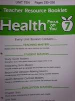 (image for) Health Focus on You 7 TRB Unit 10 (TE)(P) by Meeks & Heit