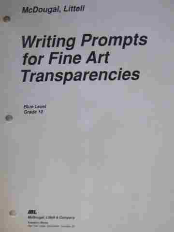 (image for) Writing Prompts for Fine Art Transparencies 10 Blue Level (P)