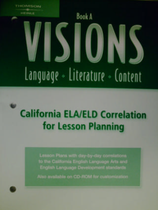 (image for) Visions A California ELA/ELD Correlation for Lesson (CA)(P)
