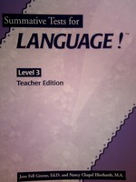 (image for) Language! 2nd Edition Level 3 Summative Tests TE (TE)(P)