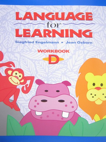 (image for) Language for Learning Workbook D (P) by Siegfried Engelmann & Jean Osborn