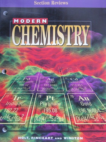(image for) Modern Chemistry Section Reviews (P)
