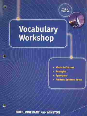 (image for) Elements of Language 3rd Course Vocabulary Workshop (P)