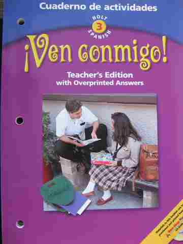 (image for) Ven conmigo! 3 Cuaderno de actividades TE (TE)(P) by Mayock,