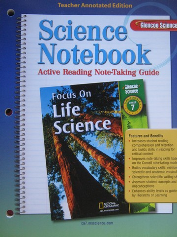 (image for) Focus on Life Science Science Notebook TAE (CA)(TE)(P)