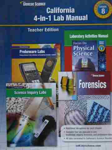 (image for) California Grade 8 4-in-1 Lab Manual TE (CA)(TE)(P)