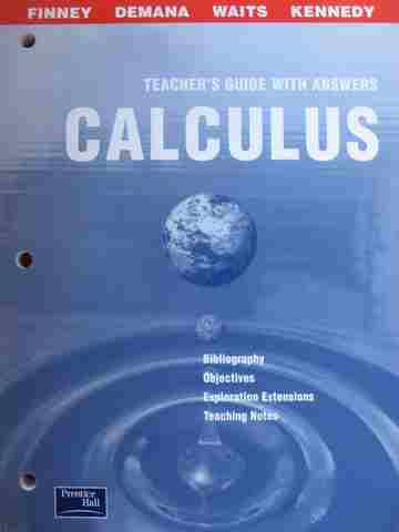 (image for) Calculus Graphical Numerical Algebraic TG with Answers (TE)(P)